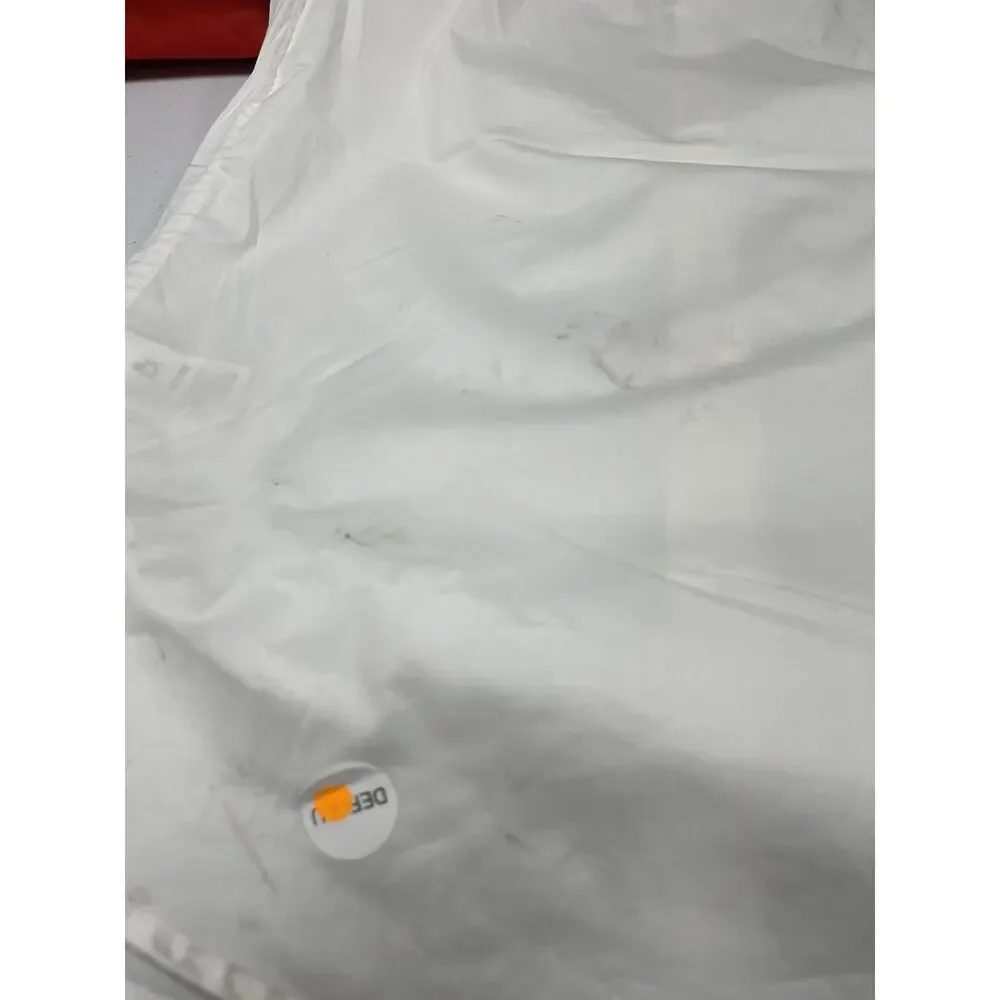 Siksilk Shirt Mens Small Button Up White Short Sleeve Sik Silk Embroidered N40